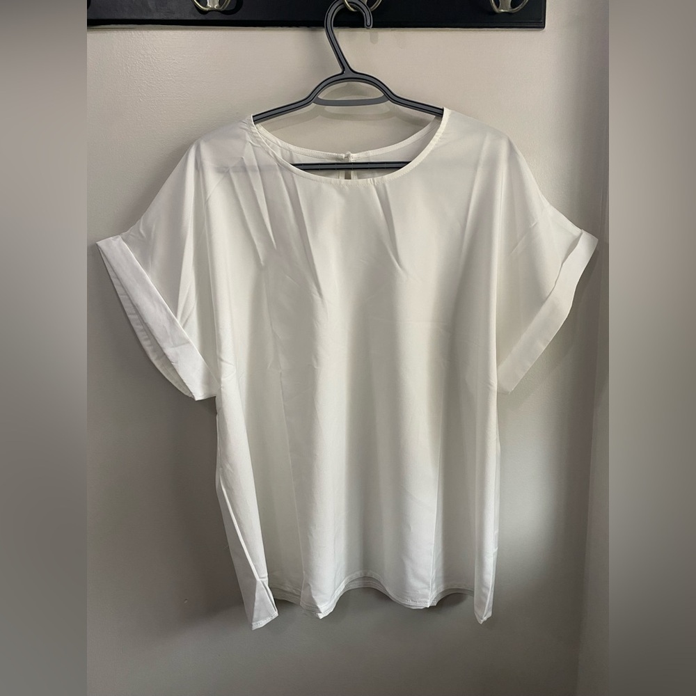 SHEIN White Women's Batwing Top